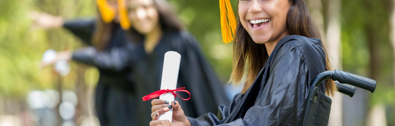 GED Graduate in a Wheelchair