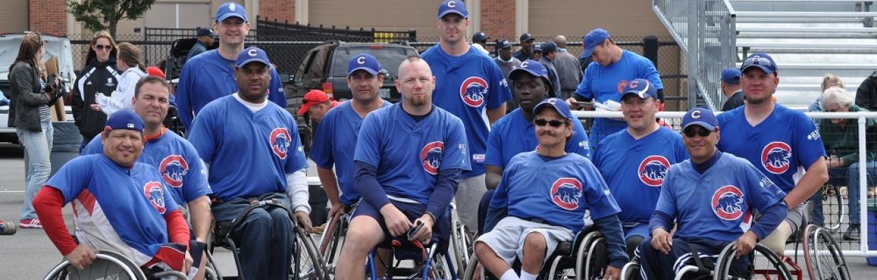 photo of the members of the adaptive sports wheelchair cubs 