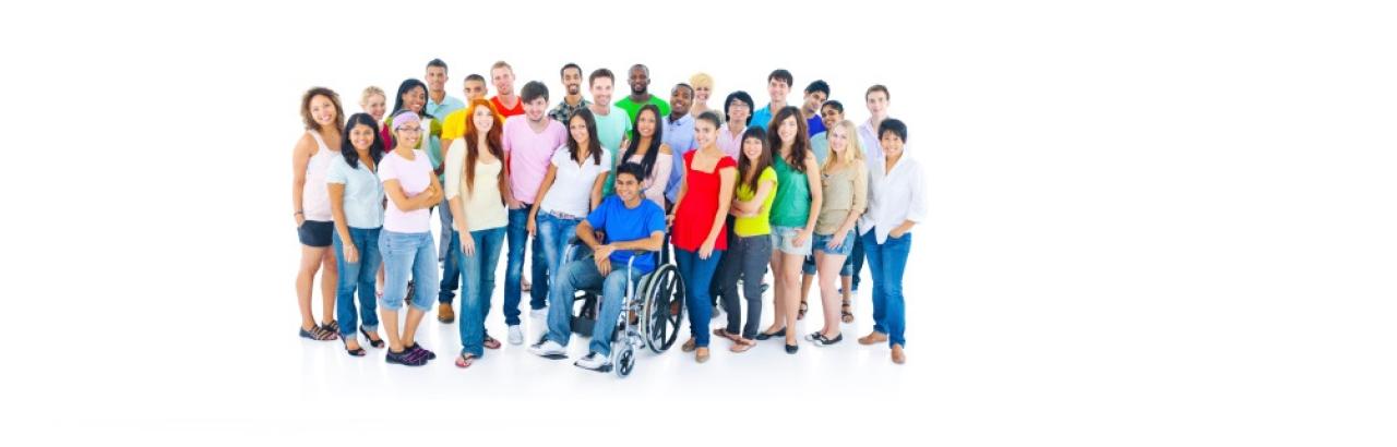 diverse crowd