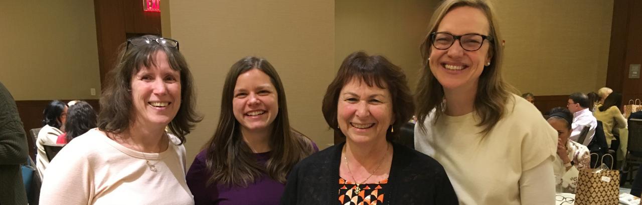 Leora Cherney, Edie Babbitt, Julia Carpenter, Elissa Conlon at ANCDS annual meeting