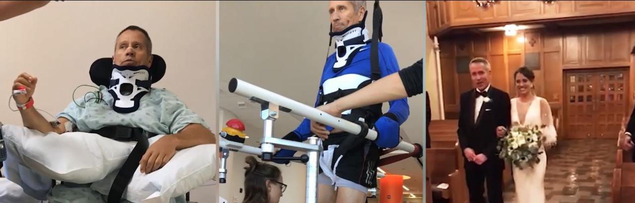 The progress made by Andy, a spinal cord injury patient