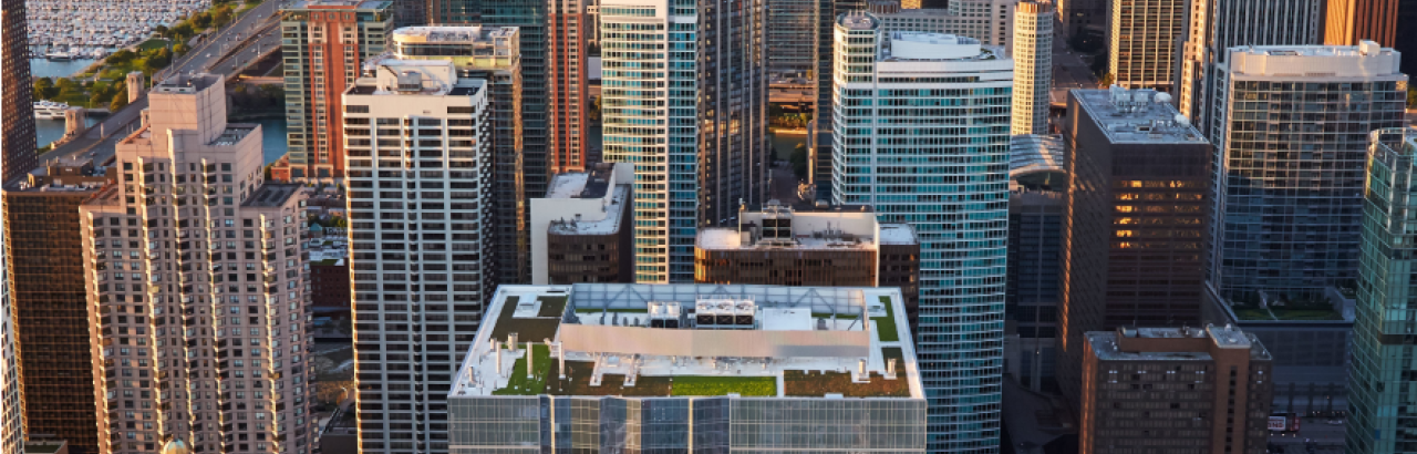 Aerial Building Chicago photo