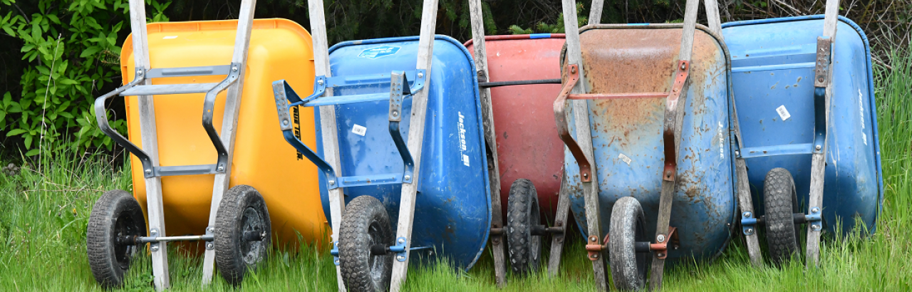 wheelbarrows