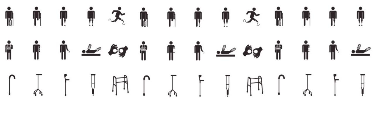 disability icon symbols for support