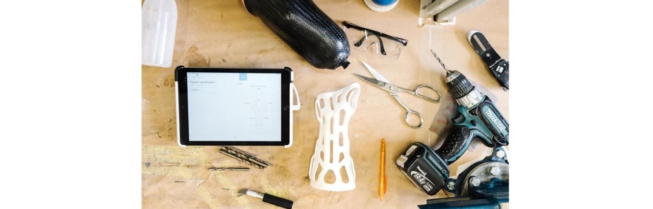 Materials on a desk