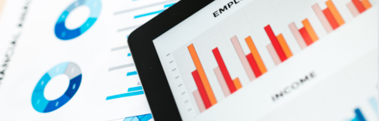 Picture of income graphs from stock images