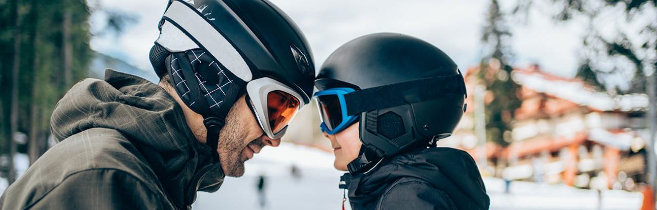 winter sports and helmets