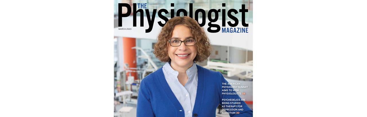 Dr. Monica Perez on the cover of The Physiologist Magazine