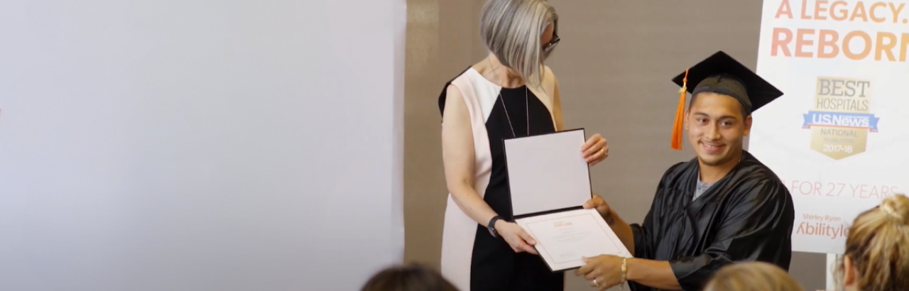 Presenting an award