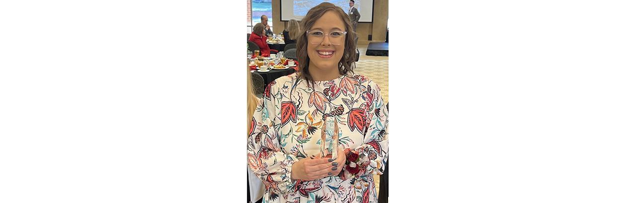 Abby Jeppson Honored with Outstanding Young Alumna Award from NIU