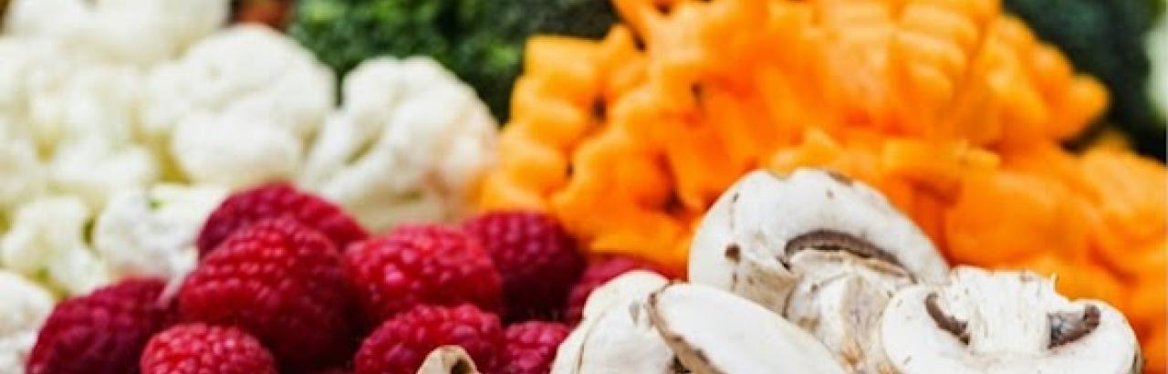 colorful healthy food choices