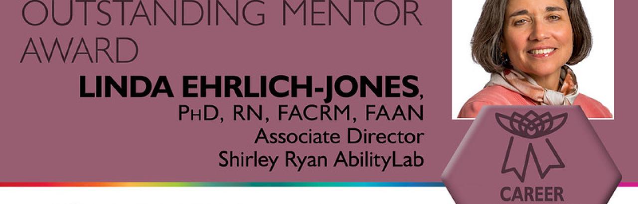 Banner announcing Mentorship Award for Linda Ehrlich-Jones, PhD, RN