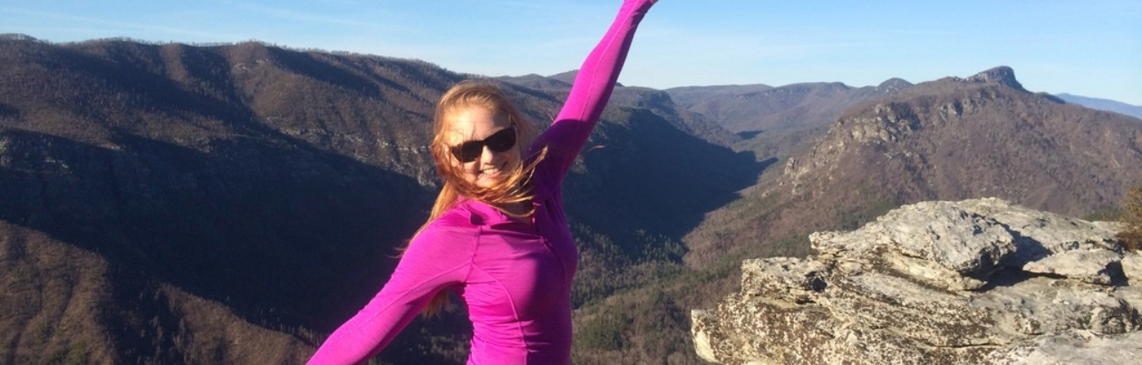 Nicole hiking