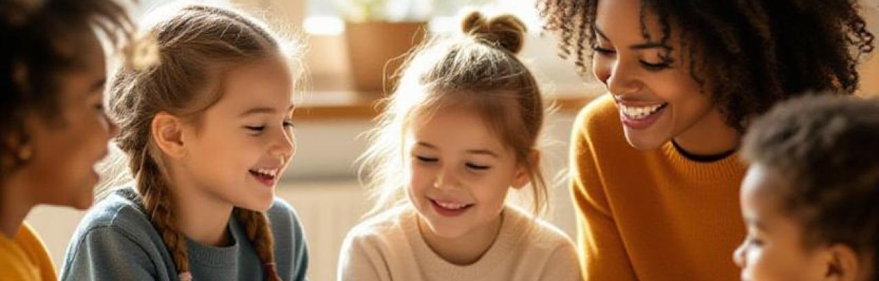 Kids in a classroom setting