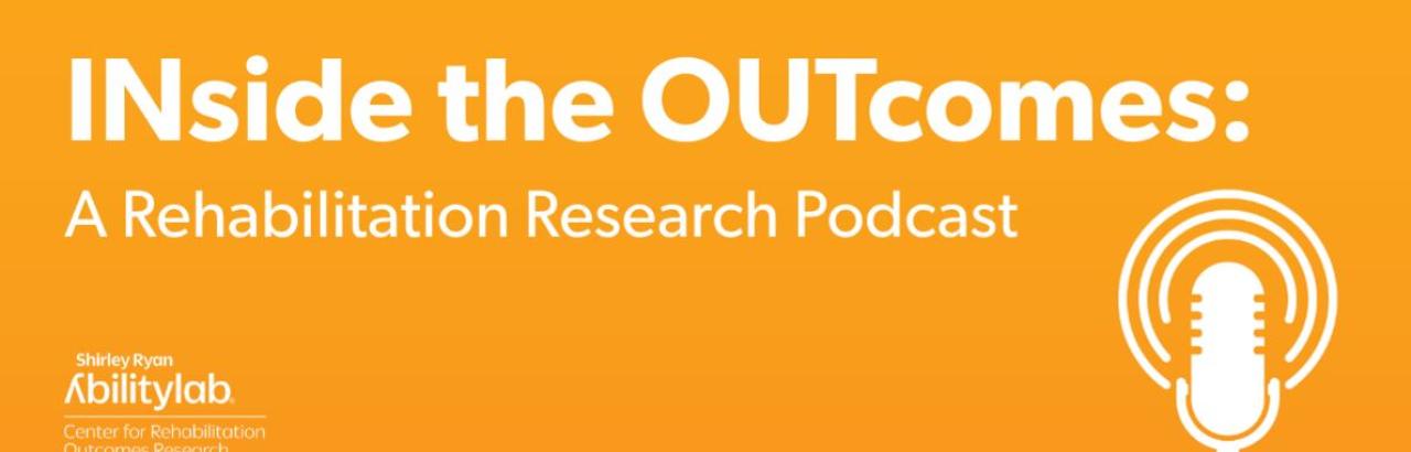 Inside the Outcomes podcast logo - orange background with white graphic of microphone and name of podcast in white