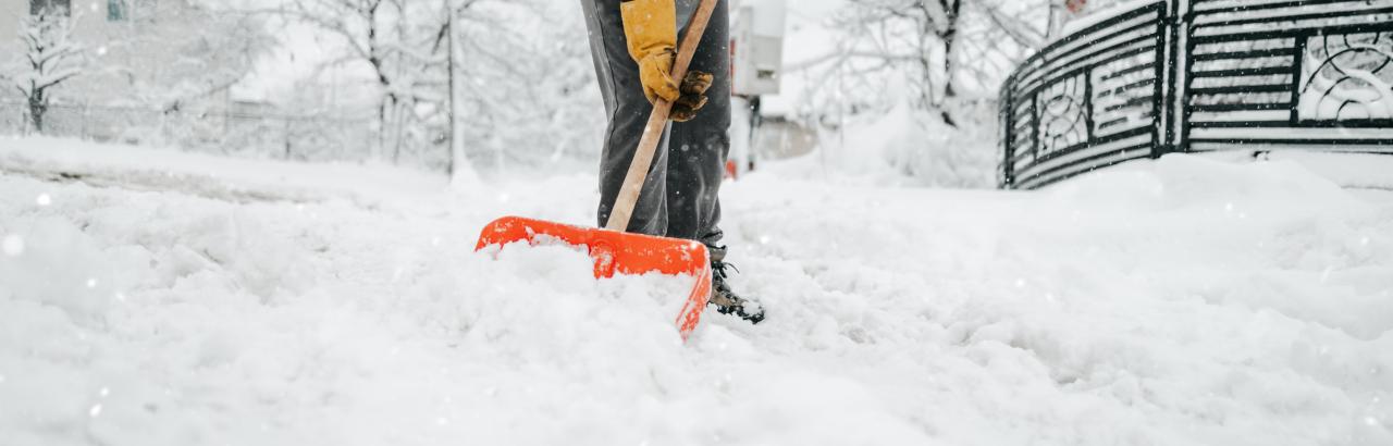 Shoveling snow