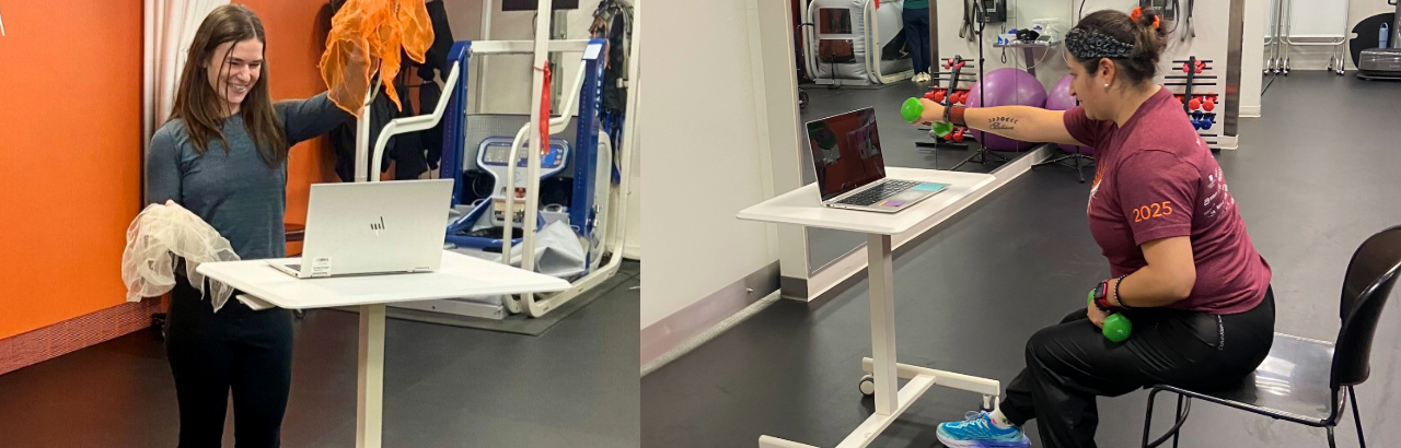 Telefitness virtual exercise class