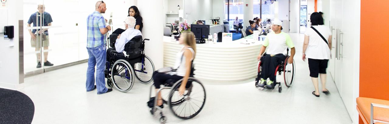 Handcycling at the Sports and Fitness Center