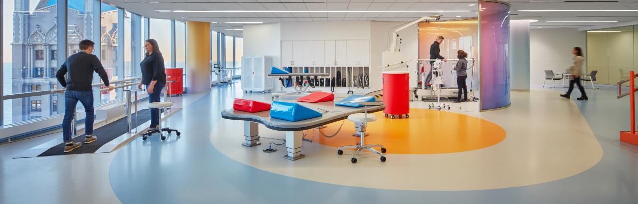 Treatment area at Shirley Ryan AbilityLab