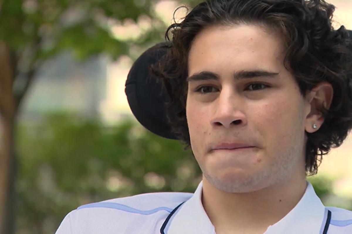 WGN Profiles Patient Who Sustained Spinal Cord Injury in Diving Accident