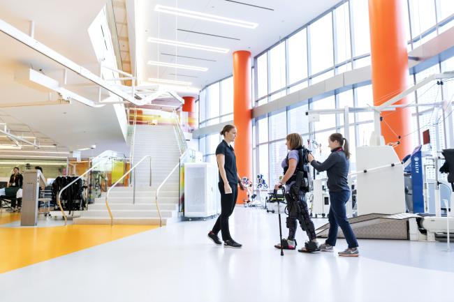 Inside one of Shirley Ryan AbilityLab's therapy gyms