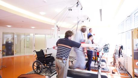 Patients use the Lokomat