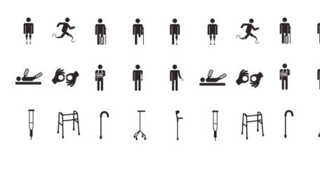 disability icon symbols for support