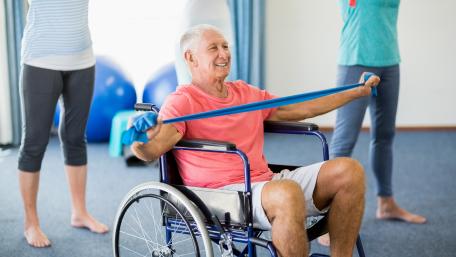 Patients participating in rehabilitation exercise group