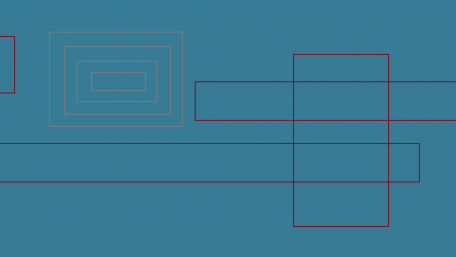 blue background with red rectangles