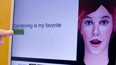 A screen of your Personal Animated Therapist