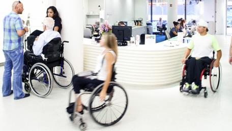 Handcycling at the Sports and Fitness Center