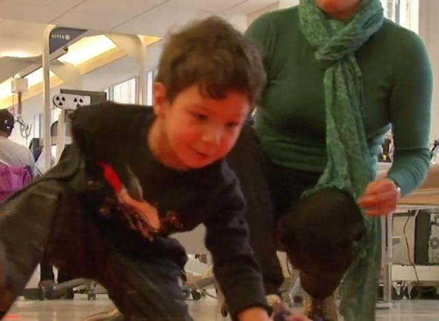 Ege Pradke, pediatric amputee, recovers at AbilityLab