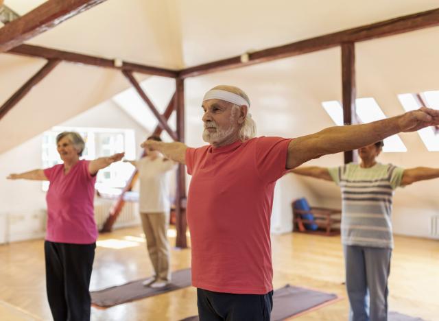 Cancer Patient in rehab working on movement