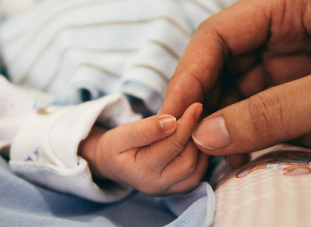 Baby hands photo