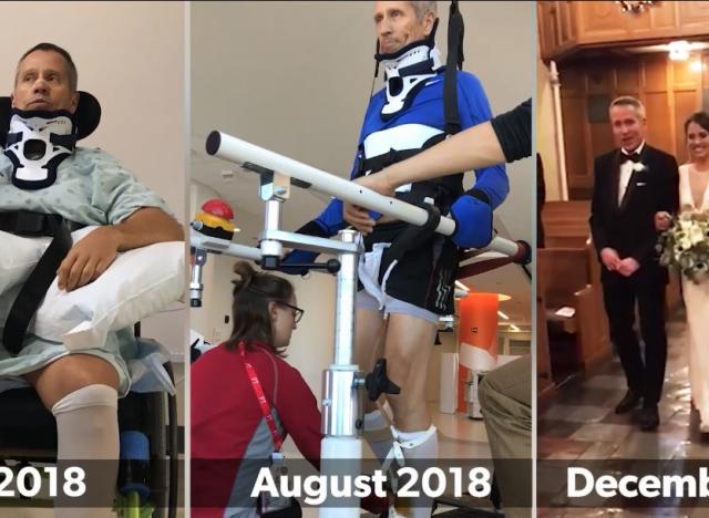 The progress made by Andy, a spinal cord injury patient