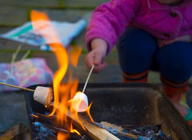 Marshmellows over the fire