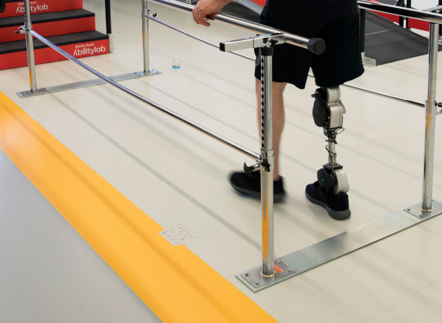 open source bionic leg in action