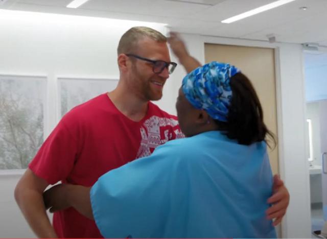 Duane reunites with his nurse