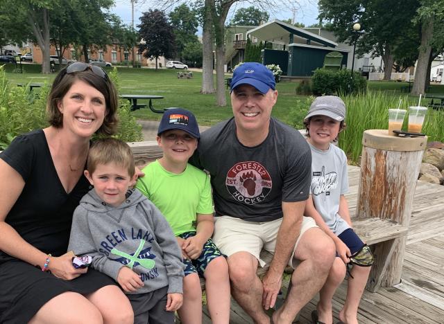Chris Ward and his family