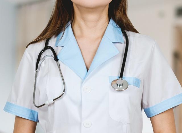 nurse with stethoscope