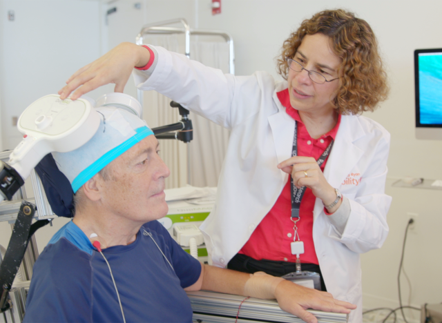 Dr. Perez with patient