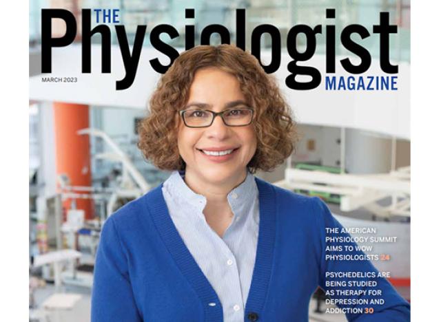Dr. Monica Perez on the cover of The Physiologist Magazine