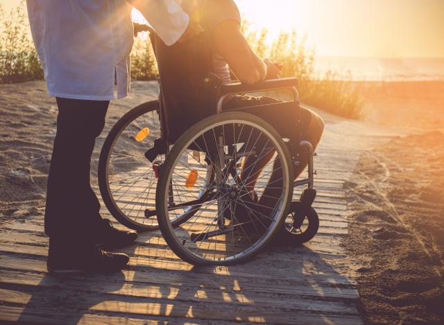 Wheelchair at the beach