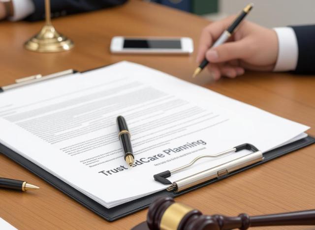 Picture of trust and lifecare planning papers