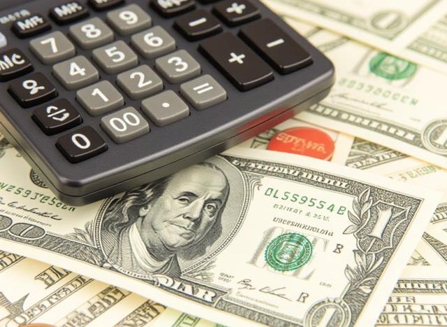 Calculator and cash