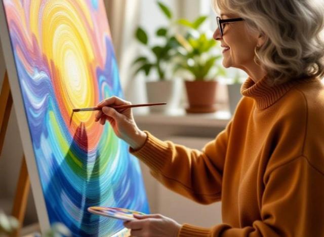 woman painting