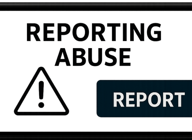 Report Abuse warning