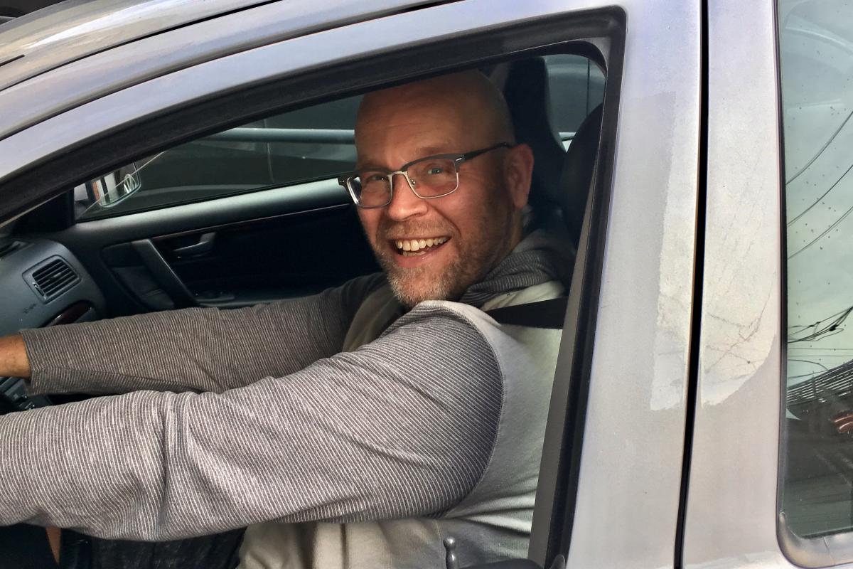 Jim Osborn Behind the Wheel Post Stroke