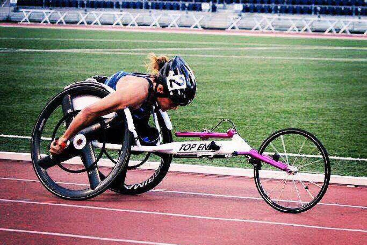 Kelsey LeFevour competes in Paralympics