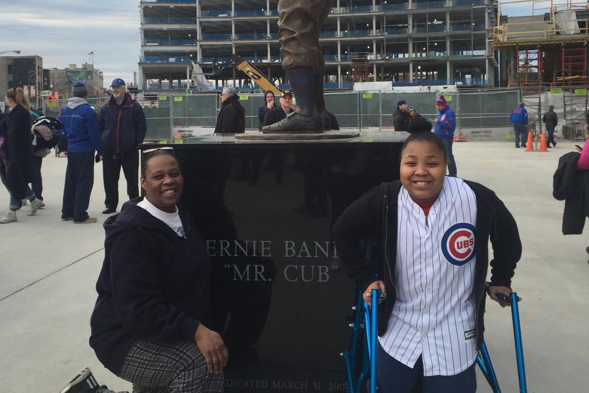 michelle at cubs stadium